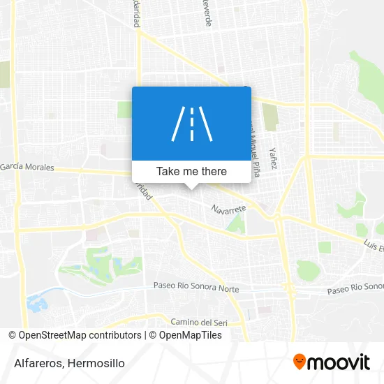 Alfareros map