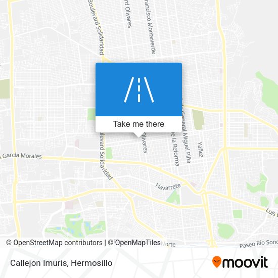 Mapa de Callejon Imuris