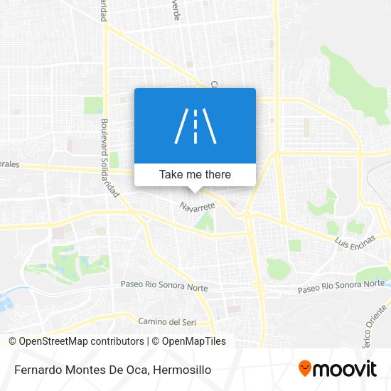 Mapa de Fernardo Montes De Oca