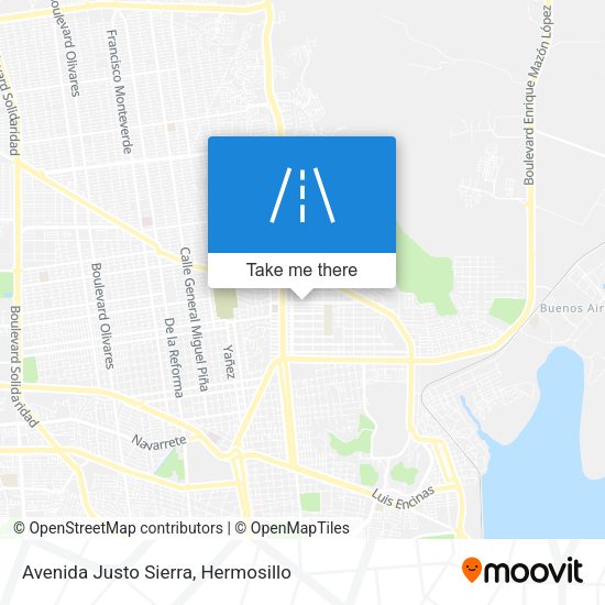Avenida Justo Sierra map
