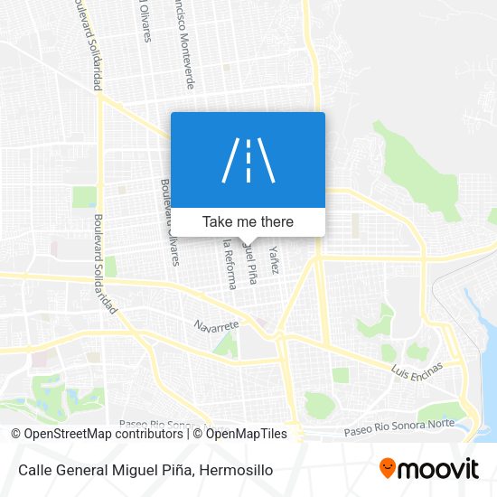 Mapa de Calle General Miguel Piña