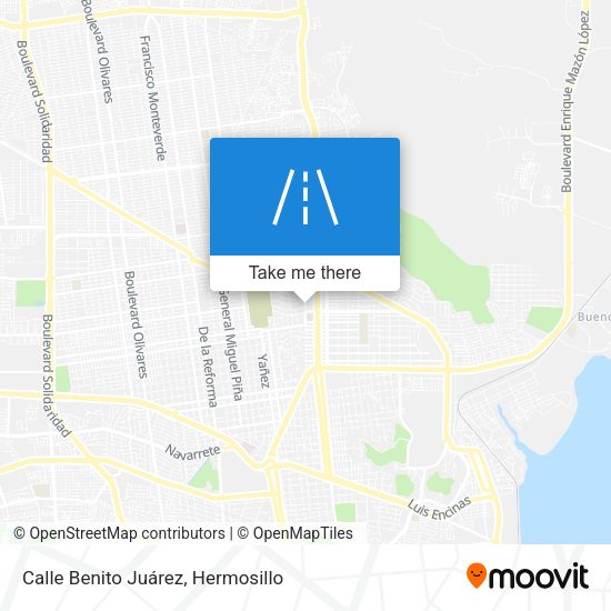 Mapa de Calle Benito Juárez