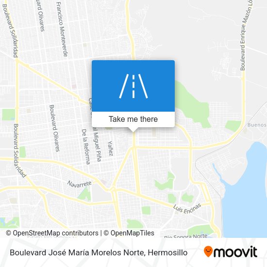 Mapa de Boulevard José María Morelos Norte