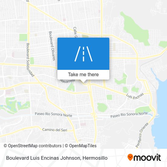 Boulevard Luis Encinas Johnson map