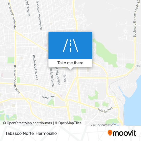 Mapa de Tabasco Norte