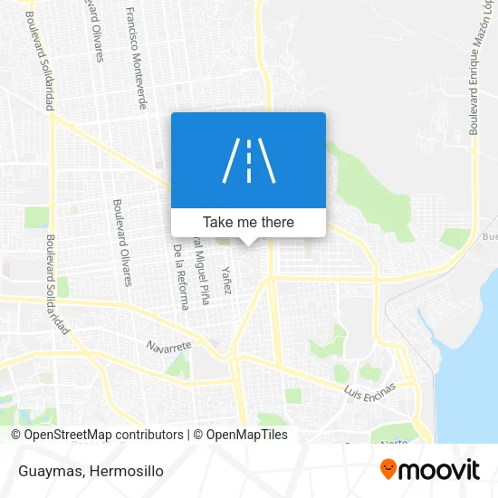 Mapa de Guaymas
