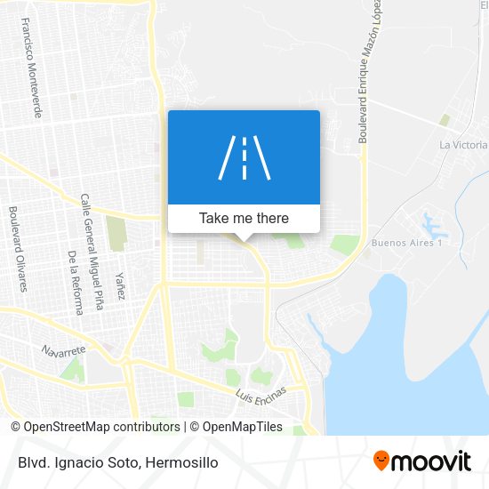 Mapa de Blvd. Ignacio Soto