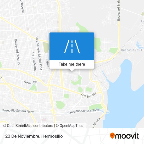 Mapa de 20 De Noviembre