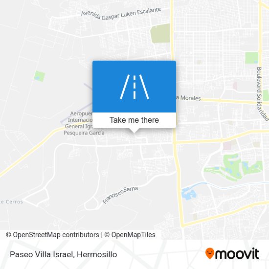 Paseo Villa Israel map