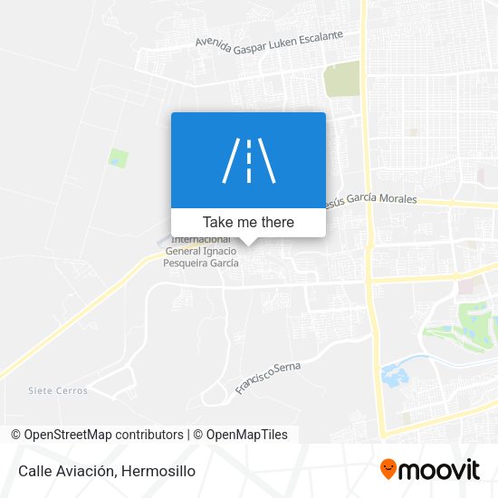 Mapa de Calle Aviación