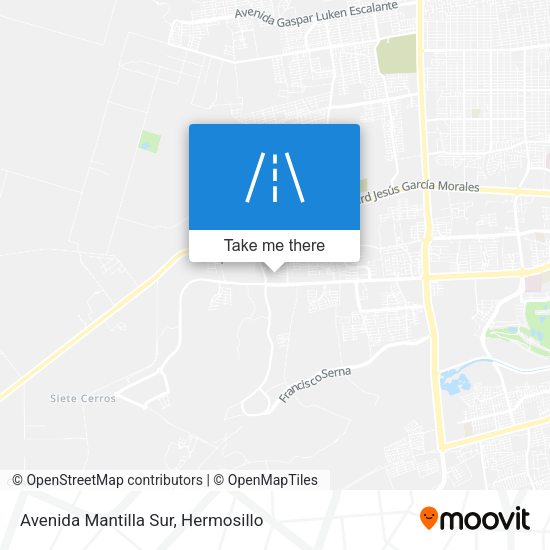 Avenida Mantilla Sur map