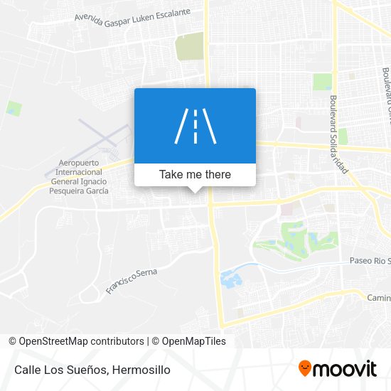 Calle Los Sueños map