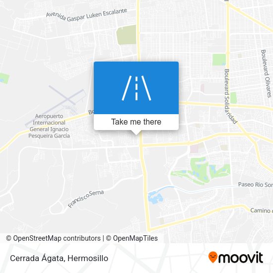 Mapa de Cerrada Ágata