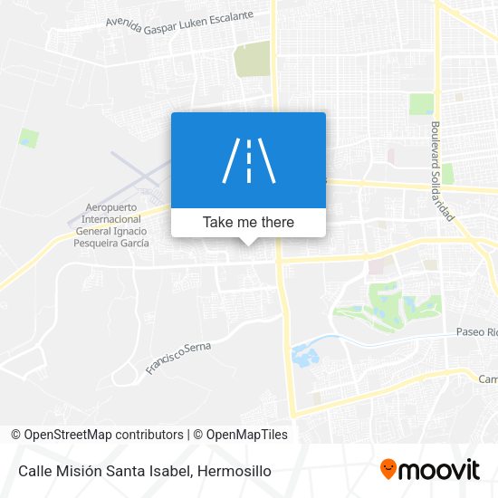 Calle Misión Santa Isabel map