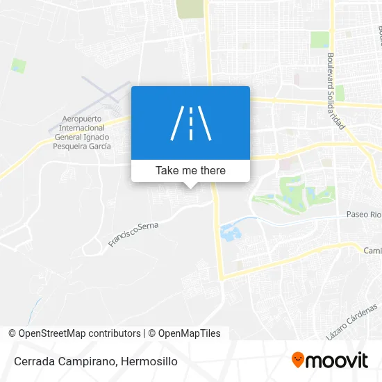 Cerrada Campirano map