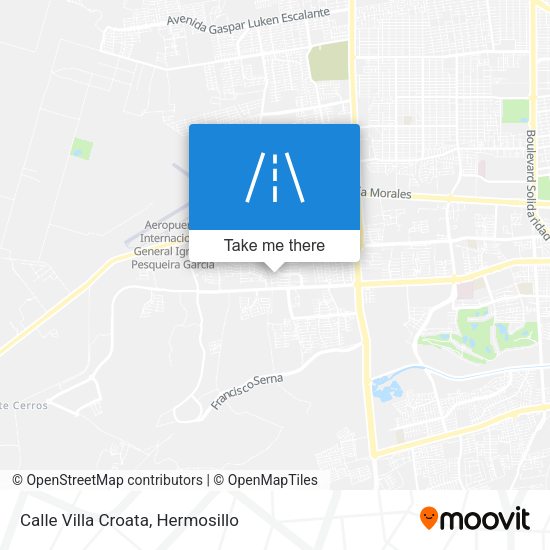 Mapa de Calle Villa Croata