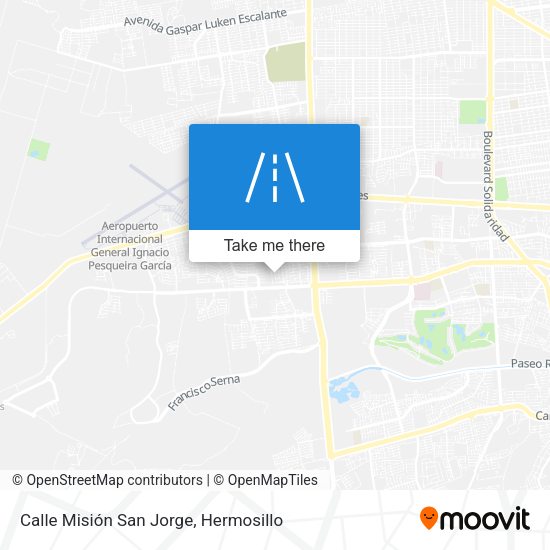 Calle Misión San Jorge map