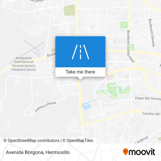 Avenida Borgona map