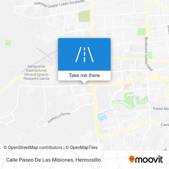 Mapa de Calle Paseo De Las Misiones
