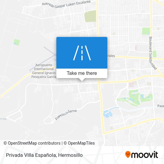 Privada Villa Española map