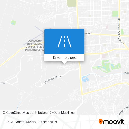Calle Santa María map