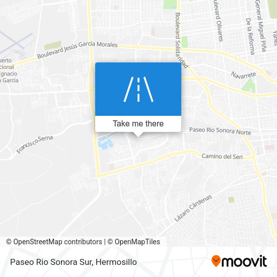 Paseo Rio Sonora Sur map