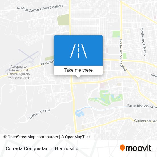 Cerrada Conquistador map