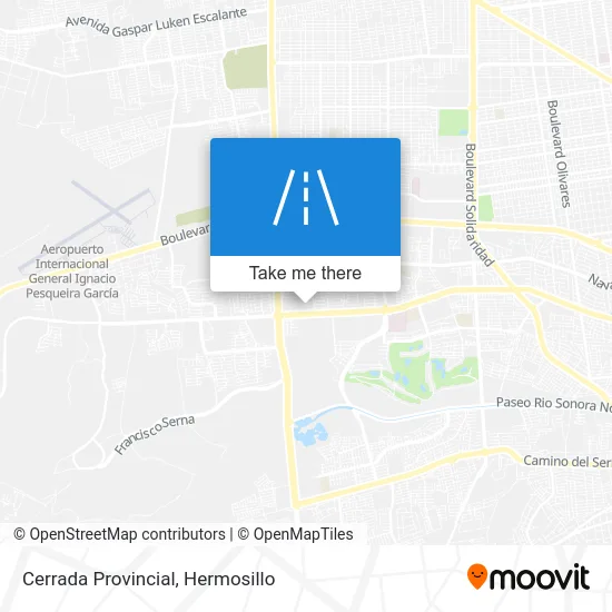 Cerrada Provincial map