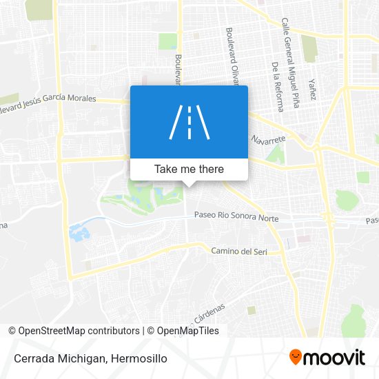 Mapa de Cerrada Michigan