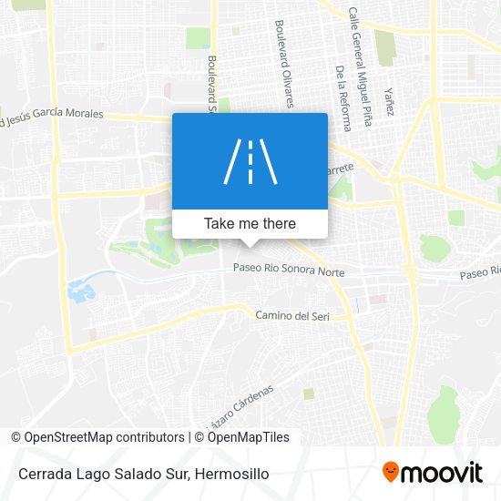 Cerrada Lago Salado Sur map