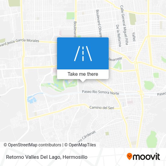 Mapa de Retorno Valles Del Lago