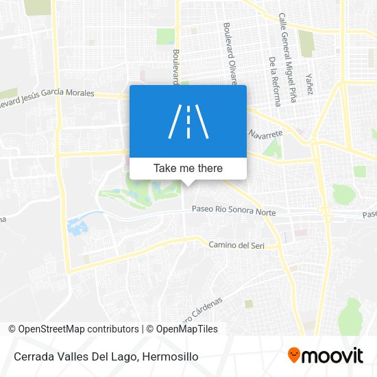 Cerrada Valles Del Lago map