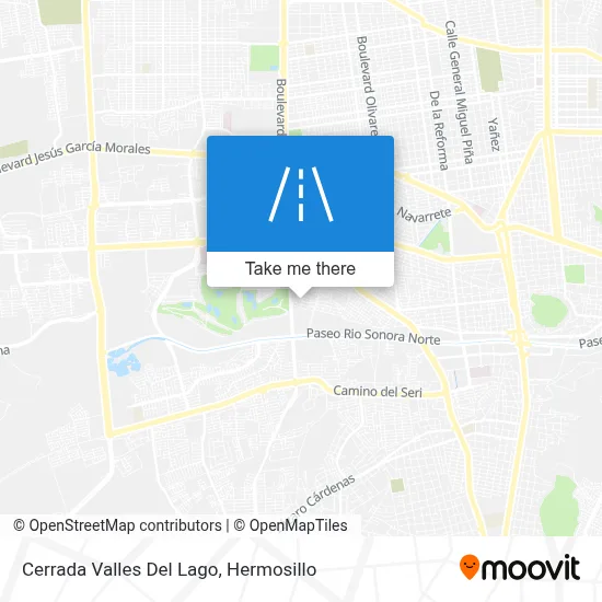 Cerrada Valles Del Lago map