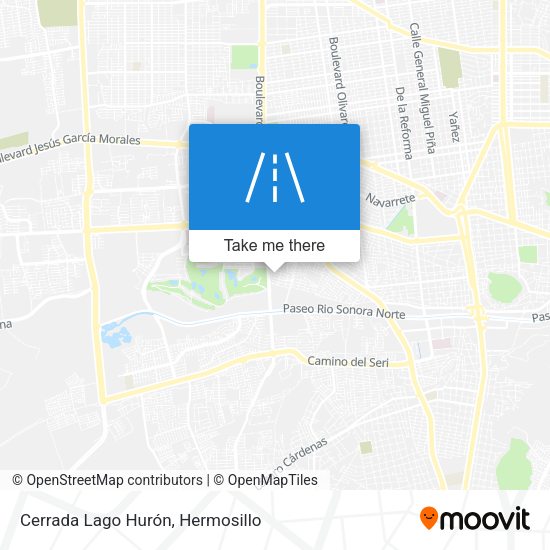 Cerrada Lago Hurón map