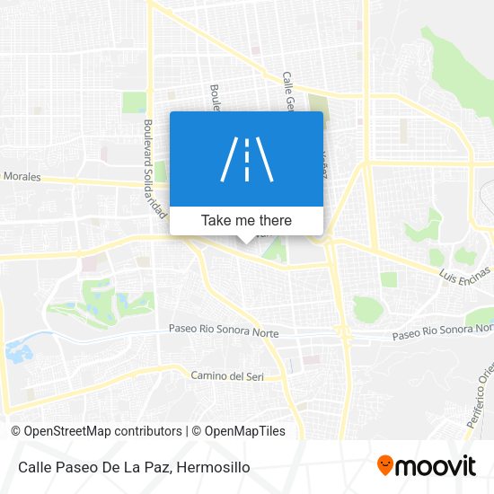 Calle Paseo De La Paz map