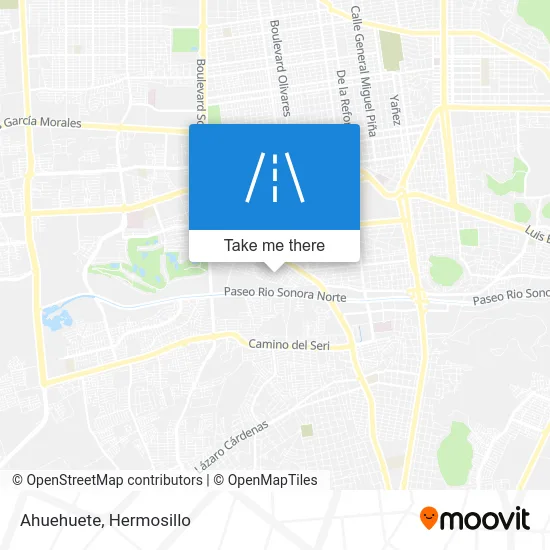 Ahuehuete map