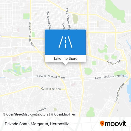 Mapa de Privada Santa Margarita
