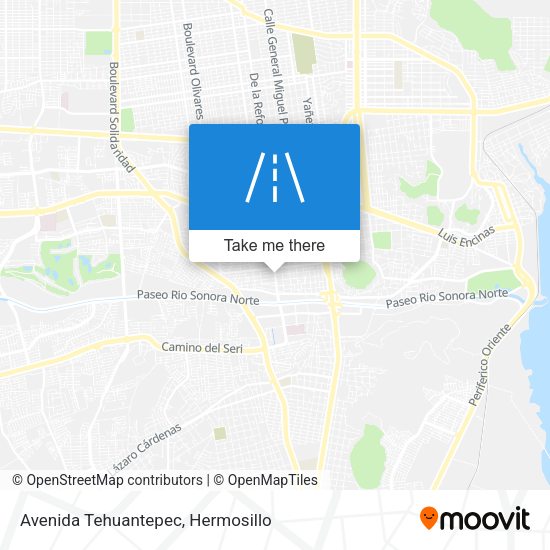 Avenida Tehuantepec map