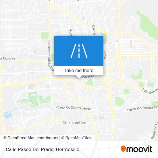 Mapa de Calle Paseo Del Prado