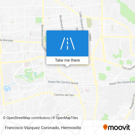 Mapa de Francisco Vazquez Coronado
