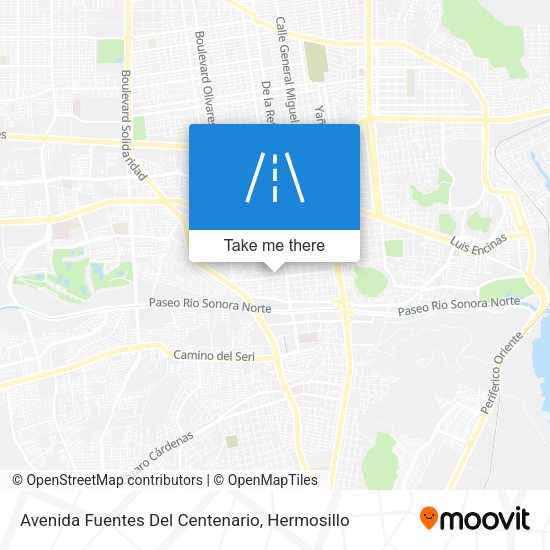 Mapa de Avenida Fuentes Del Centenario