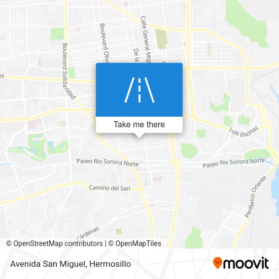 Mapa de Avenida San Miguel