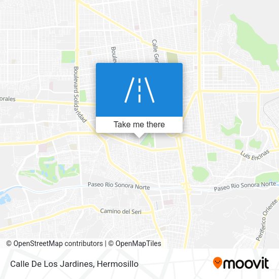 Mapa de Calle De Los Jardines