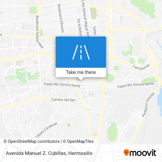 Mapa de Avenida Manuel Z. Cubillas