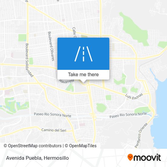 Mapa de Avenida Puebla