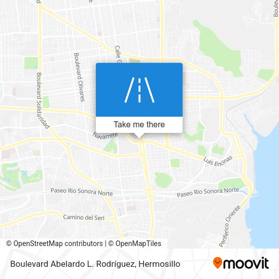 Boulevard Abelardo L. Rodríguez map