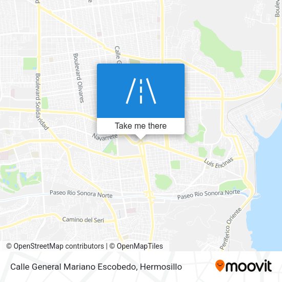 Calle General Mariano Escobedo map