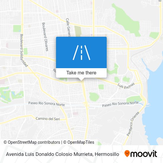 Mapa de Avenida Luis Donaldo Colosio Murrieta