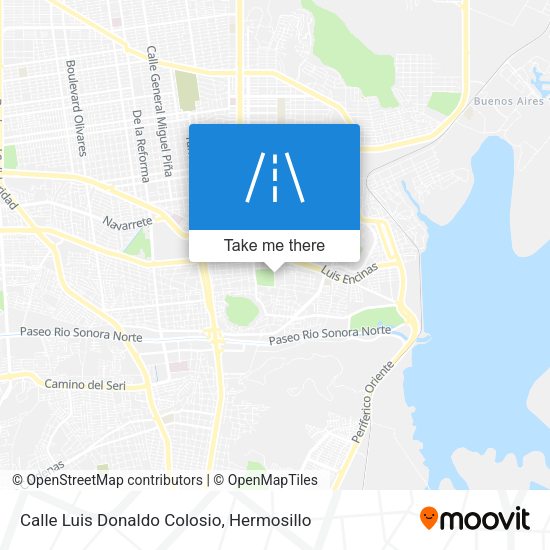 Mapa de Calle Luis Donaldo Colosio