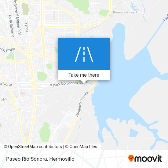 Mapa de Paseo Río Sonora